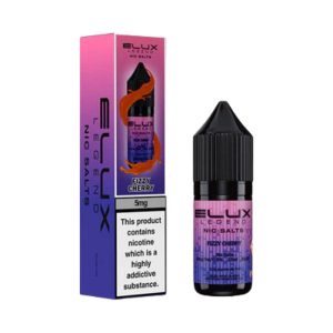 Elux Fizzy Cherry, 10ml nic salts, bottle and box