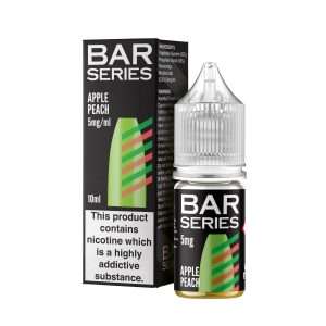 Bar Series Apple Peach, 10ml Nic salt, bottle and box