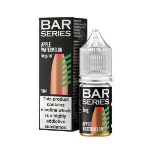Bar Series apple watermelon, 10ml Nic salt, bottle and box
