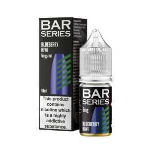 Bar series blueberry kiwi, 10ml Nic salt, bottle and box
