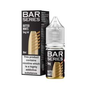 Bar series butter mints, 10ml Nic salt, bottle and box