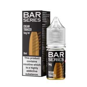 Bar Series cream tobacco, 10ml Nic salt, bottle and box