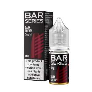 Bar Series Dark Cherry, 10ml Nic salt, bottle and box