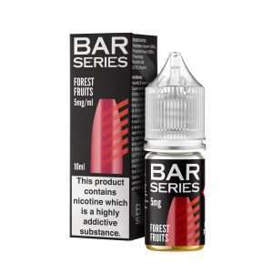 Bar Series Forrest Fruits, 10ml Nic salt, bottle and box
